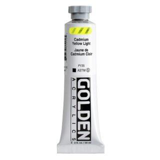 1120-2-cadmium-yellow-light Heavy Body Acrylics by GOLDEN, 59 ml / 2 fl.oz - Cadmium Yellow Light