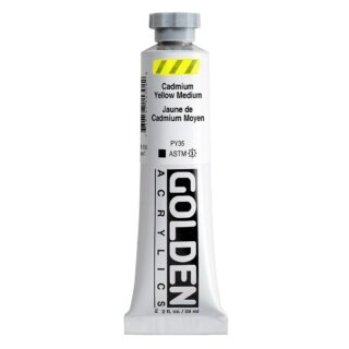 1130-2-cadmium-yellow-medium Heavy Body Acrylics by GOLDEN, 59 ml / 2 fl.oz - Cadmium Yellow Medium