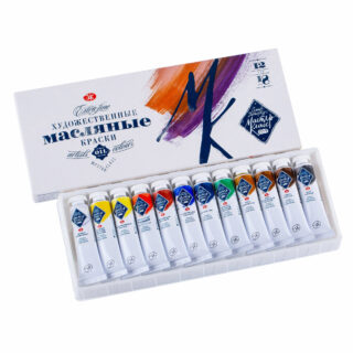 1141001 St Petersburg Oil set Master-Class 12 tubes 18 ml, cardboard box