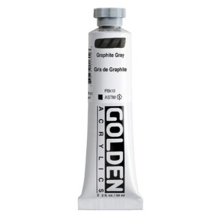 1160-2-graphite-gray Heavy Body Acrylics by GOLDEN, 59 ml / 2 fl.oz - Graphite Grey