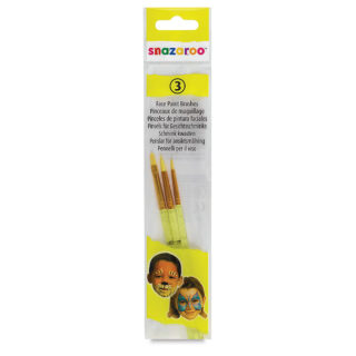 1192505_3_set_snazaroo Snazaroo Nylon Face Painting Brush Set – Set of 3 (Round Sizes 1 & 2, Flat Size 3)