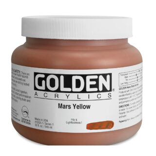 Heavy Body Acrylics by GOLDEN, 946 ml / 32 fl.oz - Mars Yellow