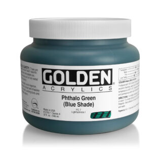 1270-7_phthalo-green-blue-shade Heavy Body Acrylics by GOLDEN, 946 ml / 32 fl.oz - Phthalo Green / B.S