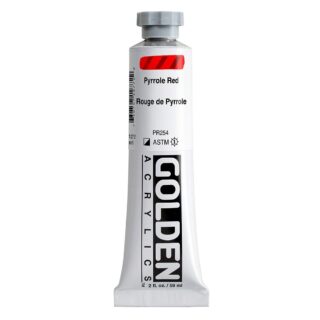 1277-2-pyrrole-red Heavy Body Acrylics by GOLDEN, 59 ml / 2 fl.oz - Pyrrole Red
