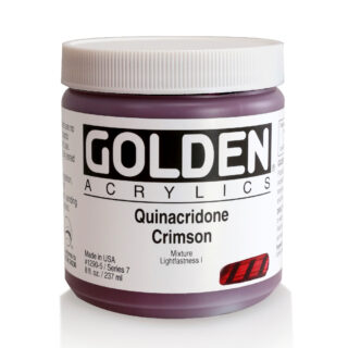 1290-5-quinacridone-crimson Heavy Body Acrylics by GOLDEN, 236 ml / 8 fl.oz - Quinacridone Crimson