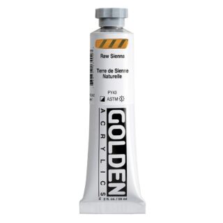 1340-2-raw-sienna Heavy Body Acrylics by GOLDEN, 59 ml / 2 fl.oz - Raw Sienna