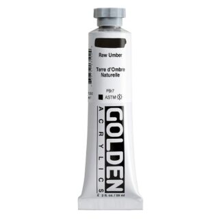 1350-2-raw-umber Heavy Body Acrylics by GOLDEN, 59 ml / 2 fl.oz - Raw Umber