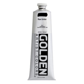 1350-3-raw-umber Heavy Body Acrylics by GOLDEN, 148 ml / 5 fl.oz - Raw Umber