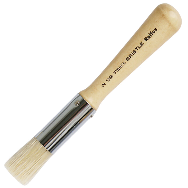 Rolfes White Bristle Brush – Series 1368, Stencil Brush