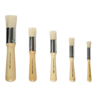 Rolfes White Bristle Brush – Series 1368, Stencil Brush