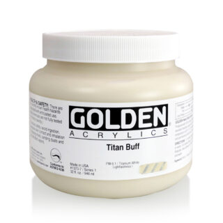 Heavy Body Acrylics by GOLDEN, 946 ml / 32 fl.oz - Titan Buff