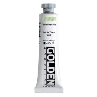 1371-2-titan-green-pale Heavy Body Acrylics by GOLDEN, 59 ml / 2 fl.oz - Titan Green Pale