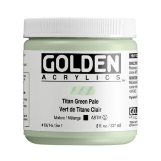 1371-5-titan-green-pale Heavy Body Acrylics by GOLDEN, 236 ml / 8 fl.oz - Titan Green Pale