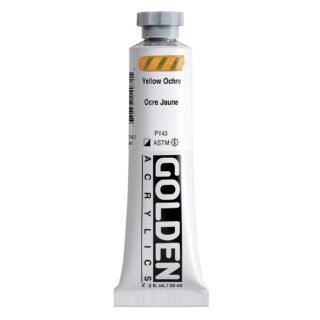 1407-2-yellow-ochre Heavy Body Acrylics by GOLDEN, 59 ml / 2 fl.oz - Yellow Ochre