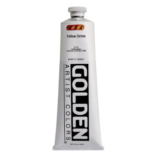 1407-3-yellow-ochre Heavy Body Acrylics by GOLDEN, 148 ml / 5 fl.oz - Yellow Ochre