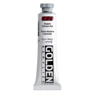 1450-2-alizarin-crimson-hue Heavy Body Acrylics by GOLDEN, 59 ml / 2 fl.oz - Alizarin Crimson Hue