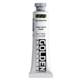 1461-2-sap-green-hue Heavy Body Acrylics by GOLDEN, 59 ml / 2 fl.oz - Hist. Sap Green Hue