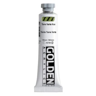 1468-2-terre-verte-hue Heavy Body Acrylics by GOLDEN, 59 ml / 2 fl.oz - Hist. Terre Verte Hue