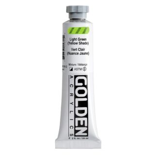 1560-2-light-green-yellow-shade Heavy Body Acrylics by GOLDEN, 59 ml / 2 fl.oz - Light Green Yellow Shade