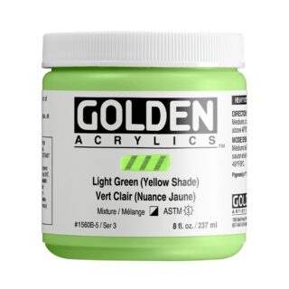 1560-5-light-green-yellow-shade Heavy Body Acrylics by GOLDEN, 236 ml / 8 fl.oz - Light Green Yellow Shade