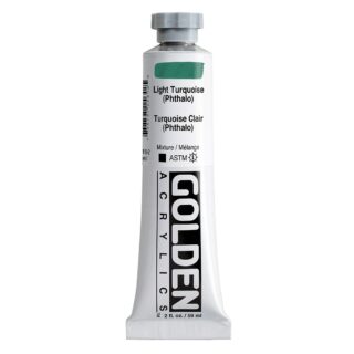 1564-2-light-turquoise-phthalo Heavy Body Acrylics by GOLDEN, 59 ml / 2 fl.oz - Light Turquoise Phthalo