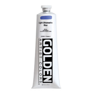 1566-3-light-ultramarine-blue Heavy Body Acrylics by GOLDEN, 148 ml / 5 fl.oz - Light Ultramarine Blue
