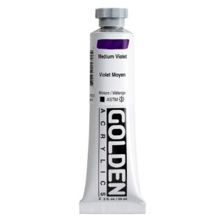 1572-2-medium-violet Heavy Body Acrylics by GOLDEN, 59 ml / 2 fl.oz - Medium Violet