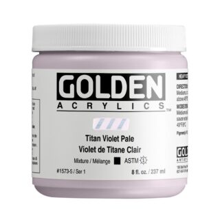 1573-5-titan-violet-pale Heavy Body Acrylics by GOLDEN, 236 ml / 8 fl.oz - Titan Violet Pale