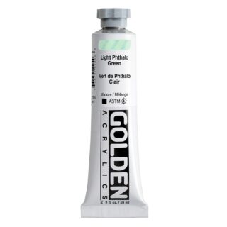 1578-2-light-phthalo-green Heavy Body Acrylics by GOLDEN, 59 ml / 2 fl.oz - Light Phthalo Green