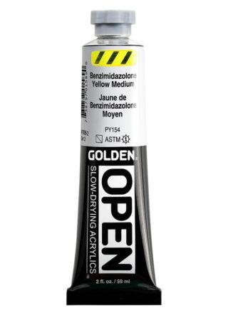 7008-2_AC_SL1000.jpg OPEN Slow-Drying Acrylics by GOLDEN, 59ml - Benzimidazolone Yellow Medium