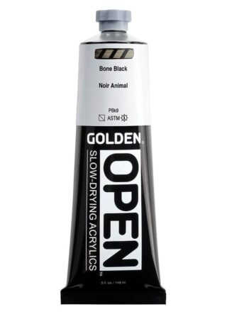 7010-3_AC_SL1000.jpg OPEN Slow-Drying Acrylics by GOLDEN, 148ml/ 5fl.oz, tube - Bone Black
