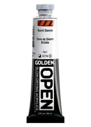 7020-2_AC_SL1000_.jpg OPEN Slow-Drying Acrylics by GOLDEN, 59ml/ 2fl.oz, tube - Burnt Sienna