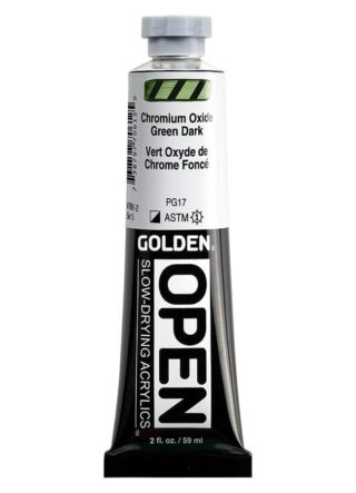 7061-2_AC_SL1000_.jpg OPEN Slow-Drying Acrylics by GOLDEN, 59ml - Chromium Oxide Green Dark