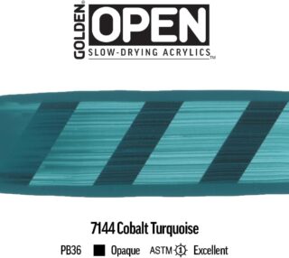 7144-5_AC_SL1000_SW.jpg OPEN Slow-Drying Acrylics by GOLDEN, 236ml/ 8fl.oz - Cobalt Turquoise