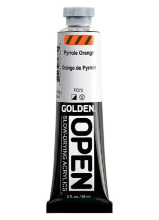 7276-2_AC_SL1000.jpg OPEN Slow-Drying Acrylics by GOLDEN, 59ml/ 2fl.oz, tube - Pyrrole Orange