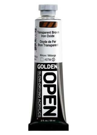 7383-2_AC_SL1000.jpg OPEN Slow-Drying Acrylics by GOLDEN, 59ml/ 2fl.oz - Trans. Brown Iron Oxide