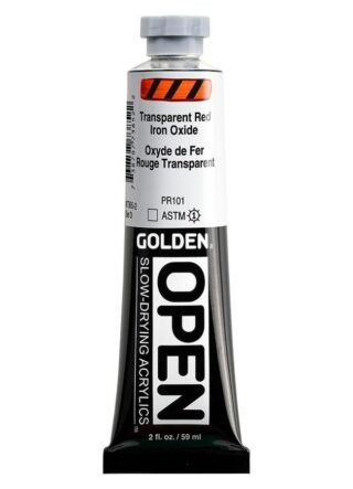 7385-2_AC_SL1000.jpg OPEN Slow-Drying Acrylics by GOLDEN, 59ml/ 2fl.oz - Trans. Red Iron Oxide