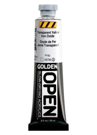 7386-2_AC_SL1000.jpg OPEN Slow-Drying Acrylics by GOLDEN, 59ml - Transparent Yellow Iron Oxide