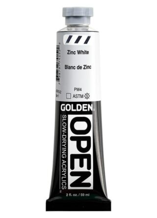 7415-2_AC_SL1000.jpg OPEN Slow-Drying Acrylics by GOLDEN, 59ml/ 2fl.oz, tube - Zinc White