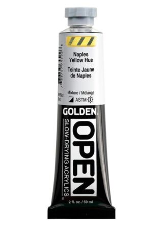 7459-2_AC_SL1000.jpg OPEN Slow-Drying Acrylics by GOLDEN, 59ml/ 2fl.oz, tube - Naples Yellow Hue
