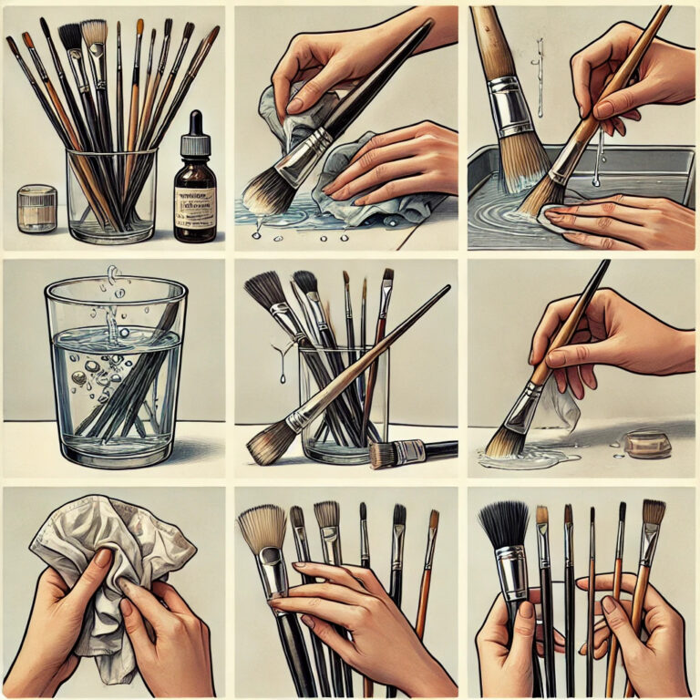 how to properly clean paintbrushes