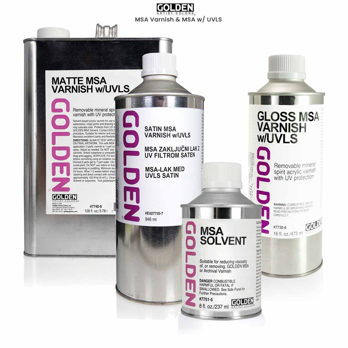 golden msa uvls solvent varnish main logo