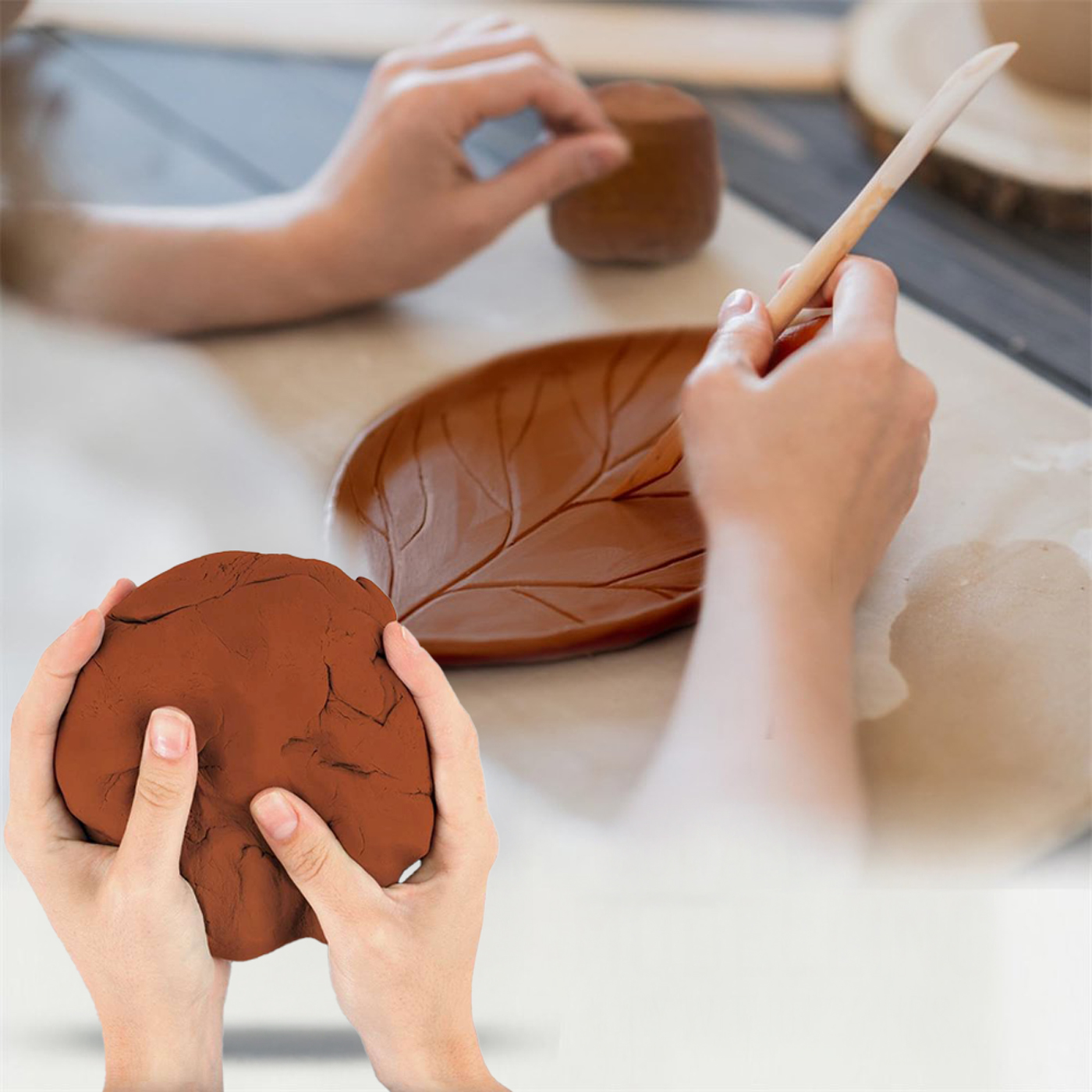 Darwi Classic Air-Drying Clay Terracotta