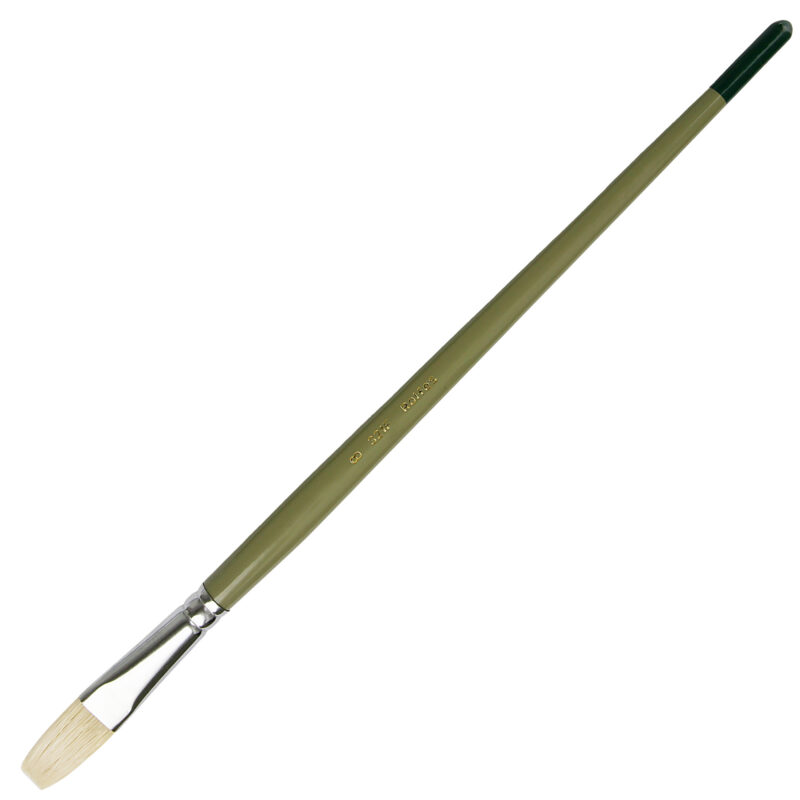Rolfes White Bristle Brush – Series 321, Filbert, Size 8