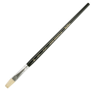 Rolfes White Bristle Brush - Series 577, Flat, Short Handle, Size 16