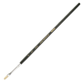 Rolfes White Bristle Brush - Series 577, Flat, Short Handle, Size 2