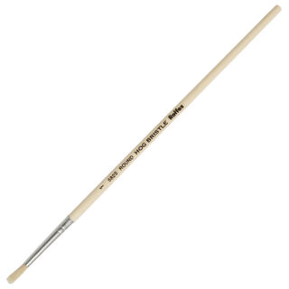 Rolfes White Bristle Brush – Round, Series 582S, Size 1