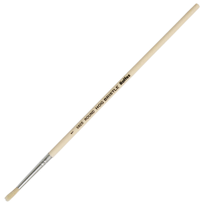 Rolfes White Bristle Brush – Series 321, Filbert