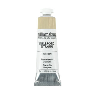 6000181-9_Unbleache-Titanium Williamsburg Oil Colour 37ml Unbleached Titanium