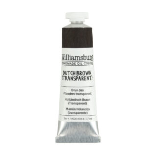 6001494-9_Dutch-Brown-Transparent Williamsburg Oil Colour 37ml Dutch Brown Transparent
